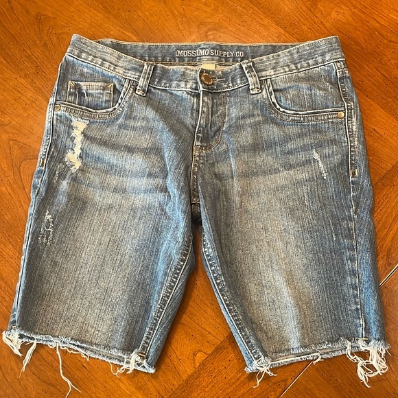 MOSSIMO SUPPLY CO Womens 9” Stretch Denim Short - size 5 - Picture 1 of 14